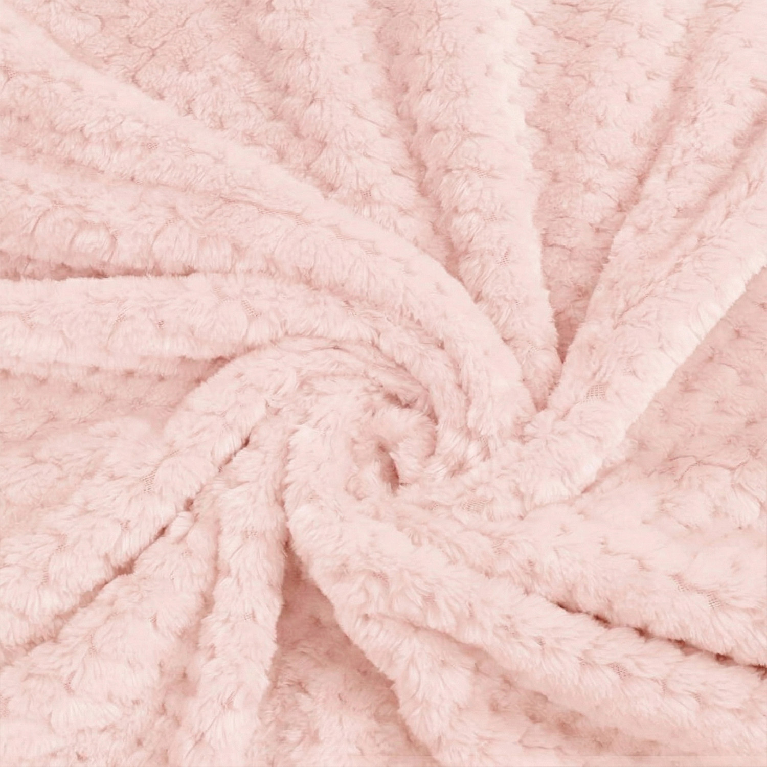Pink Pineapple-Grid Fleece Fabric Detail for Wholesale Baby Blankets
