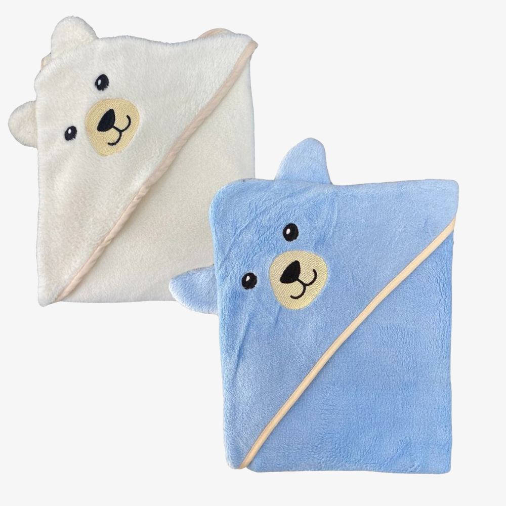 Volume production of assorted bear hooded towels with export-grade quality control for OEM clients