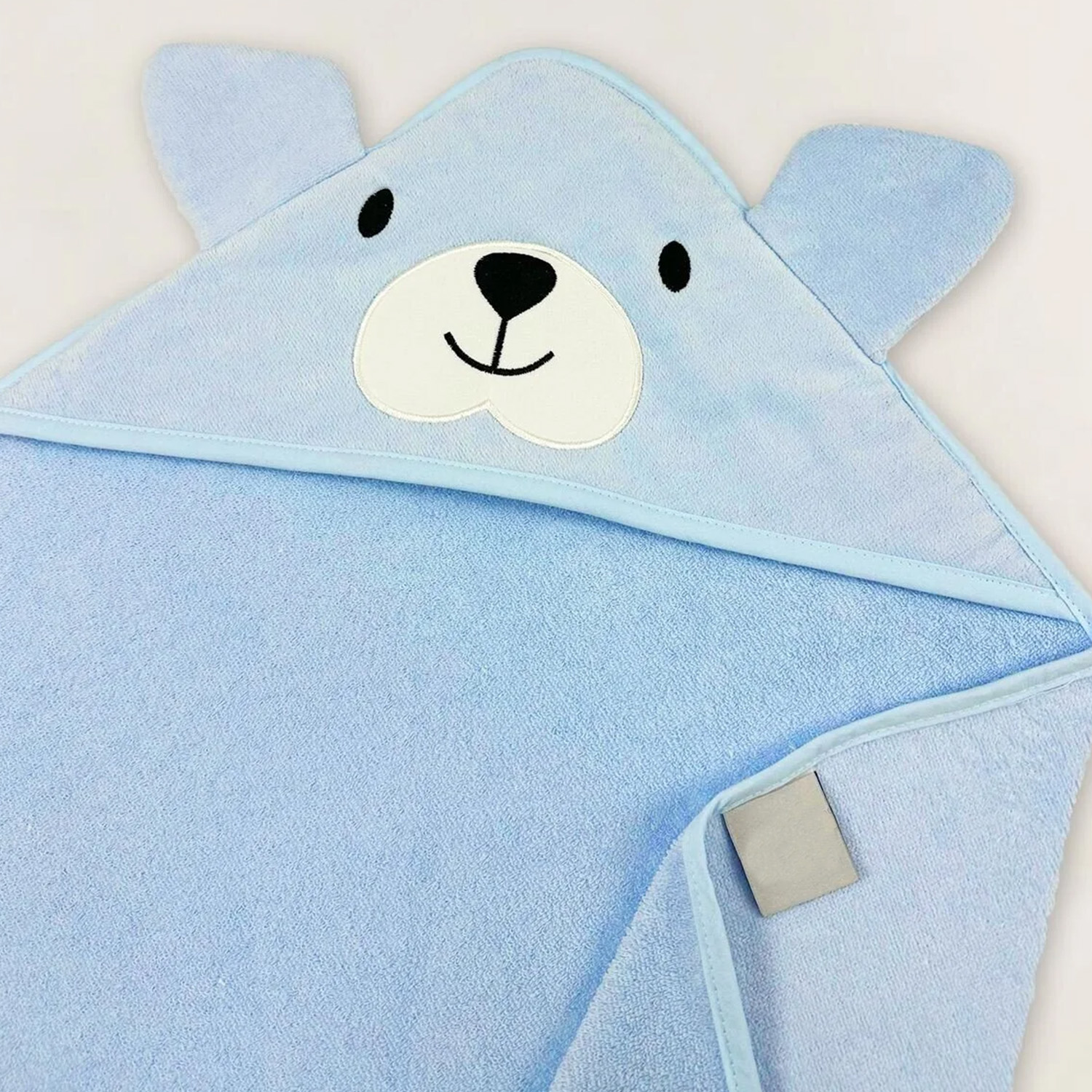Cotton terry bear hooded baby towel for bulk OEM orders by professional baby textile manufacturer