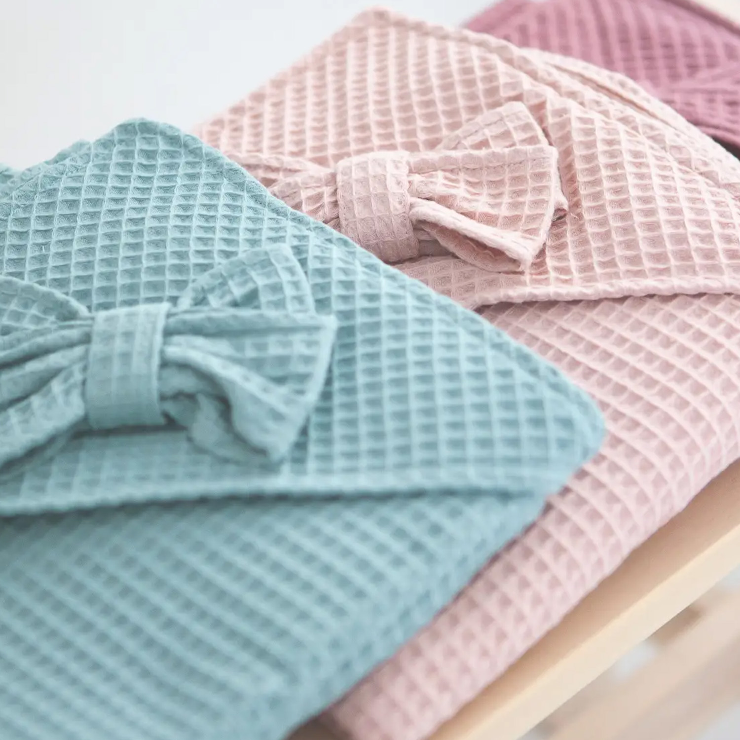 Cotton waffle hooded baby towel for bulk OEM orders by professional baby textile manufacturer
