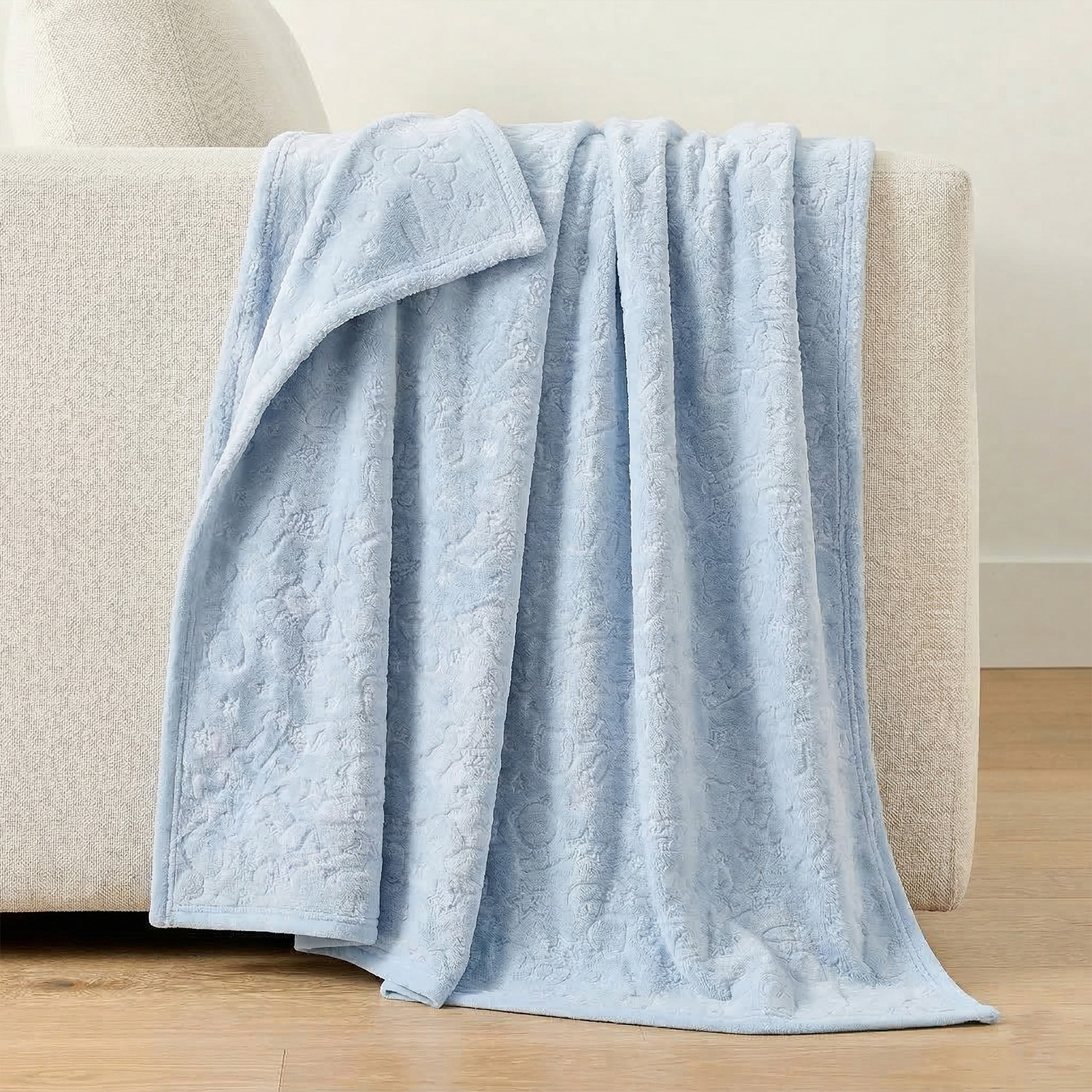 Embossed carved flannel baby blanket for bulk OEM orders by baby textile manufacturer