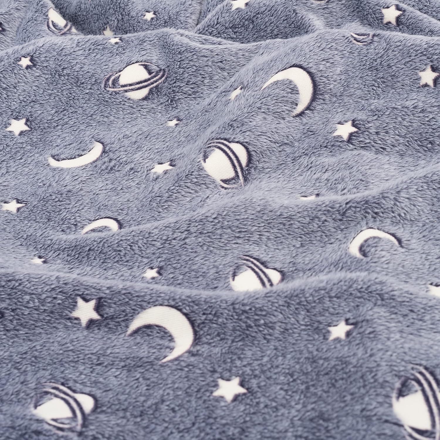 Celestial star and moon print flannel fabric for high-volume production and wholesale