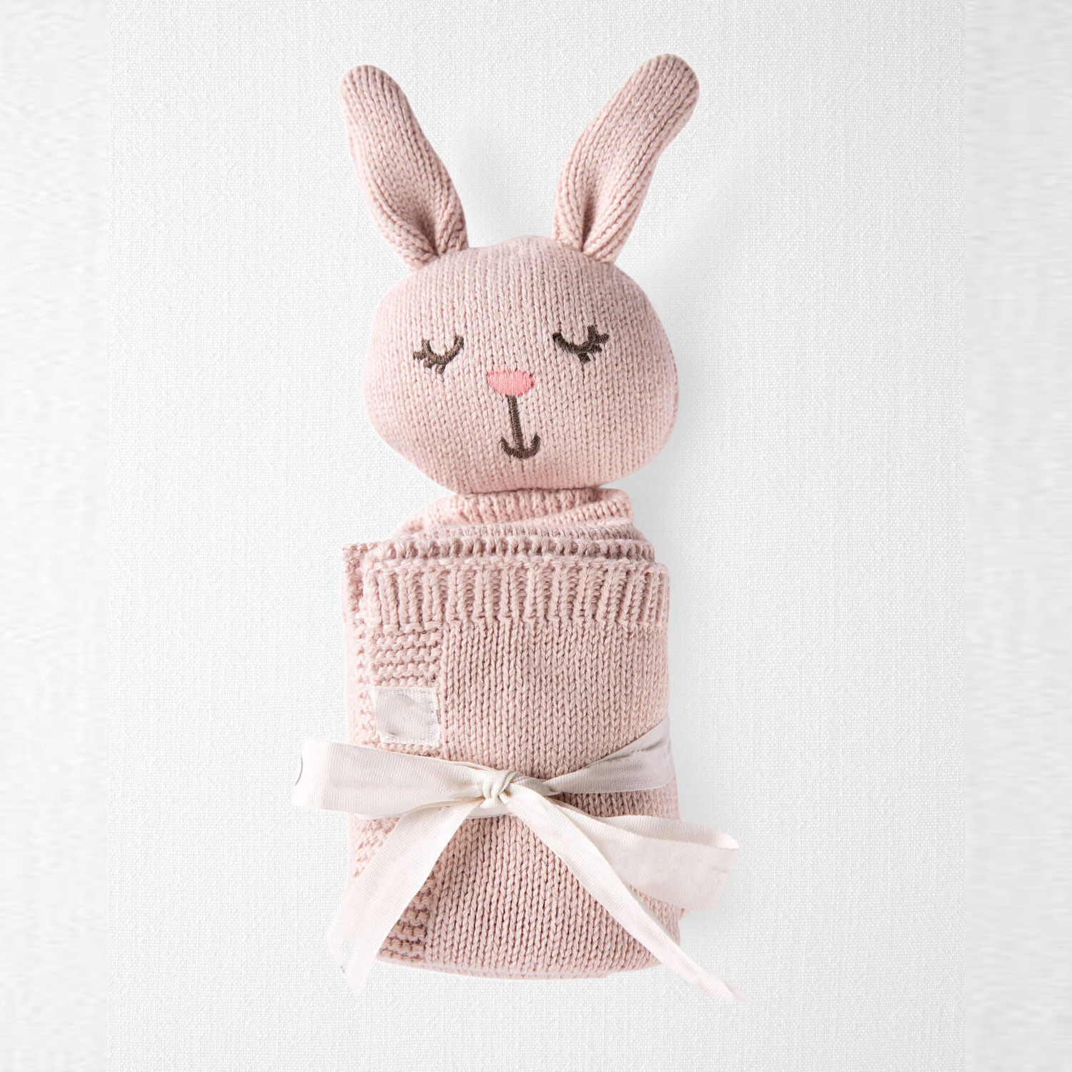 Bespoke knitted baby comforter gift sets for volume production and wholesale supply