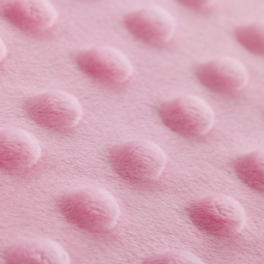 High-quality 3D minky dot texture for custom sensory baby blankets and bedding