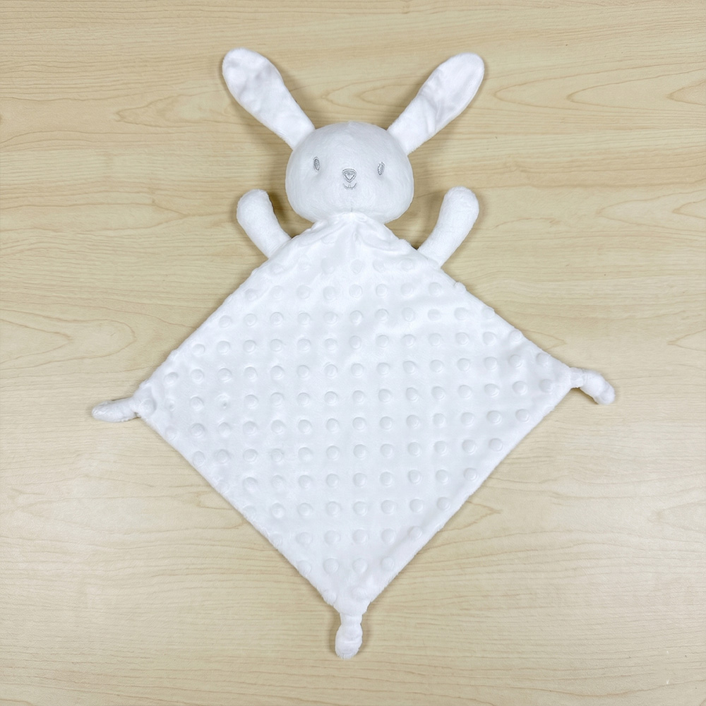 Soft Minky Baby Lovey with Animal Head Design for Wholesale