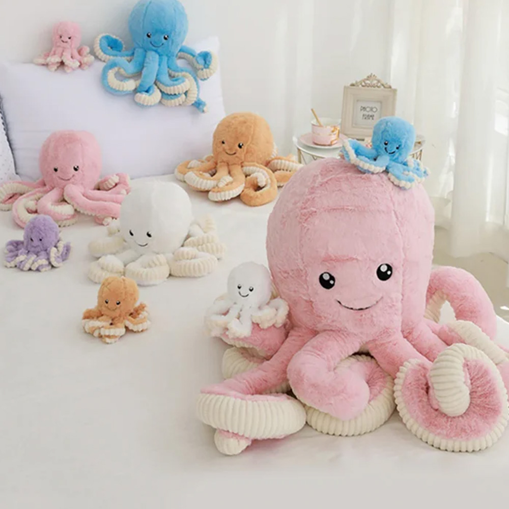Bulk purchase of giant octopus plush toys in various sizes