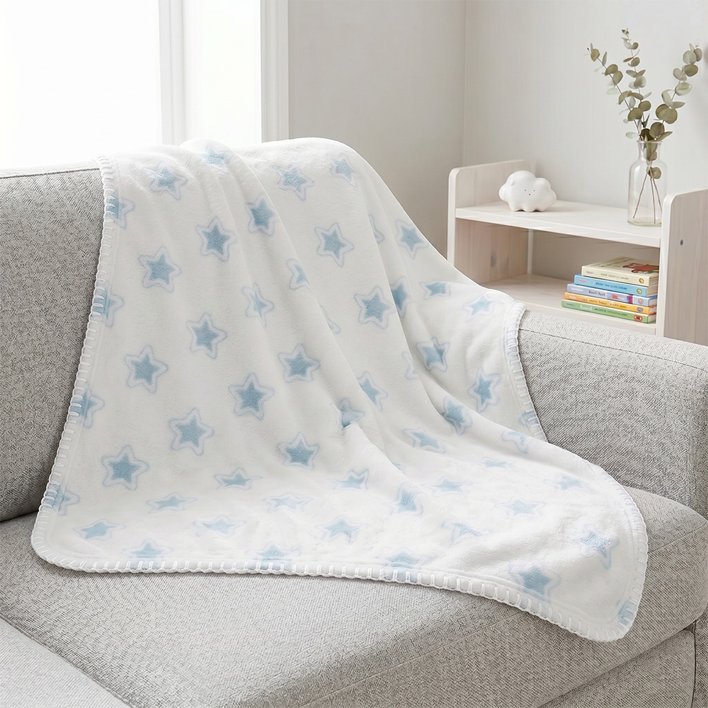 Printed coral fleece baby blanket for bulk OEM orders by professional baby textile manufacturer