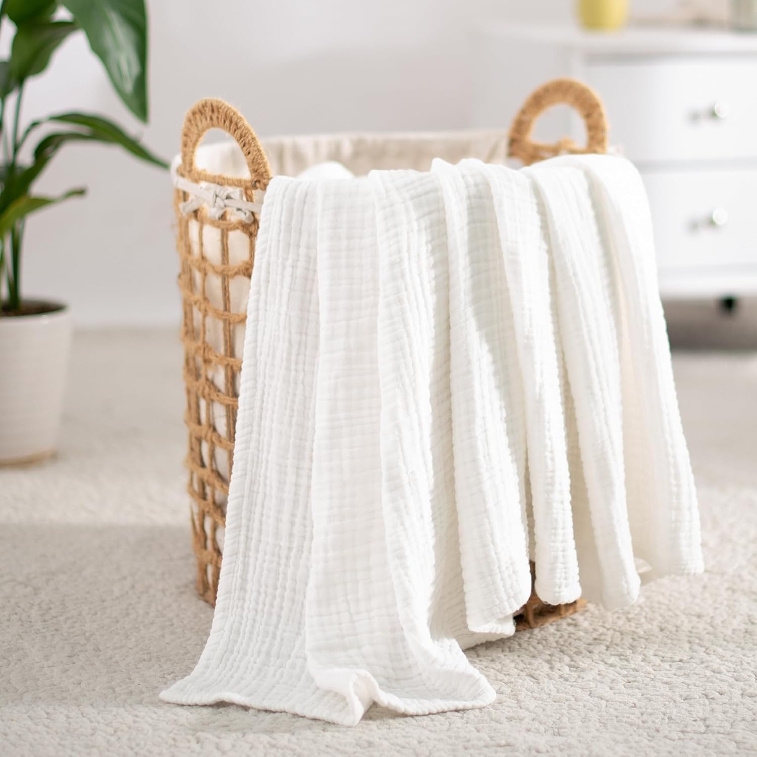 Solid double gauze cotton muslin blanket for bulk OEM manufacturing