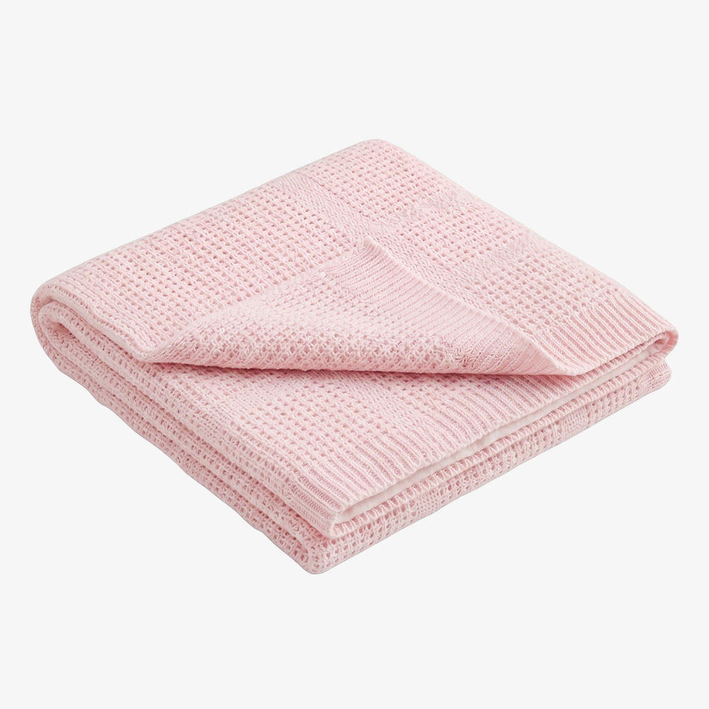 Cotton Cellular Woven Baby Blanket