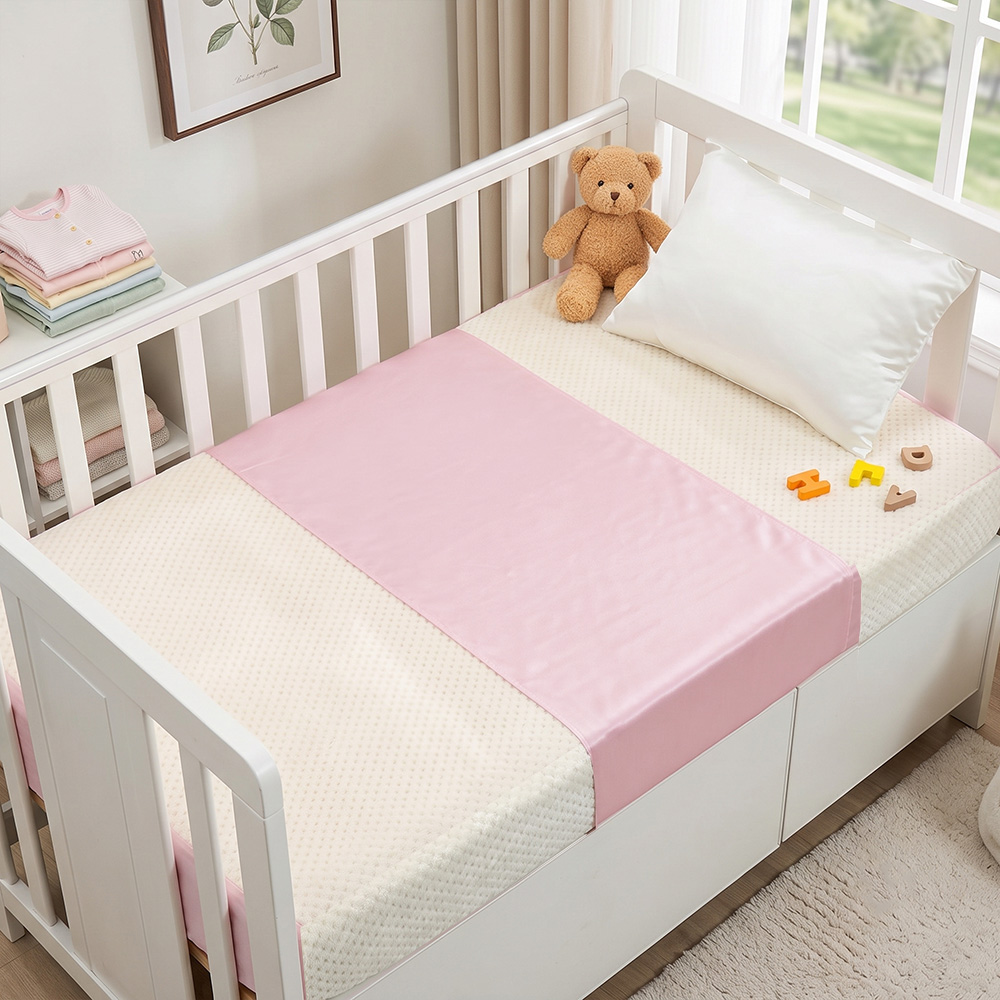OEKO-TEX Certified Silk Bassinet Sleeves in Nursery Room Setup - Custom OEM Manufacturer